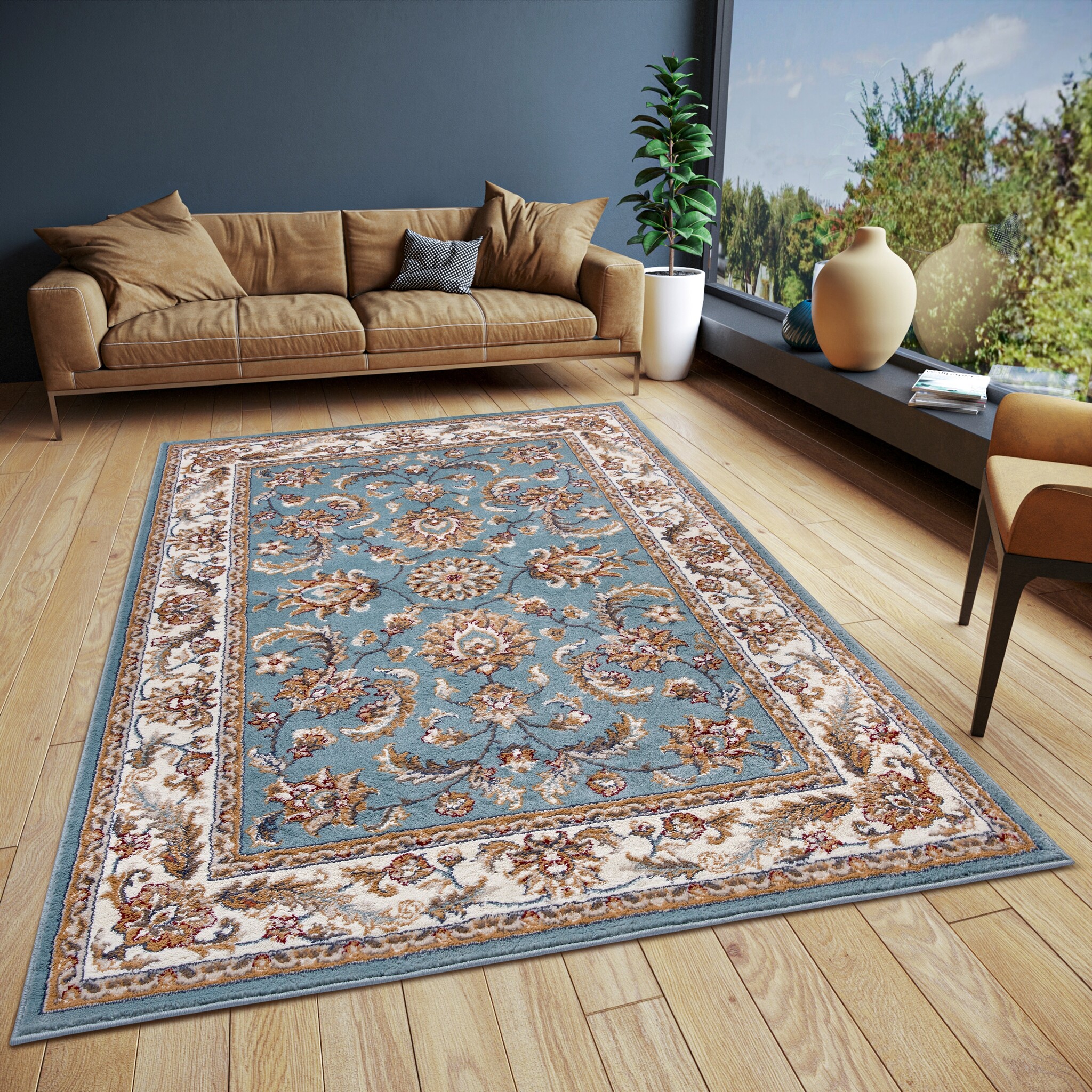 Oosters Vloerkleed Reni Mint Creme