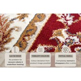 Oosters Vloerkleed Reni Rood Creme