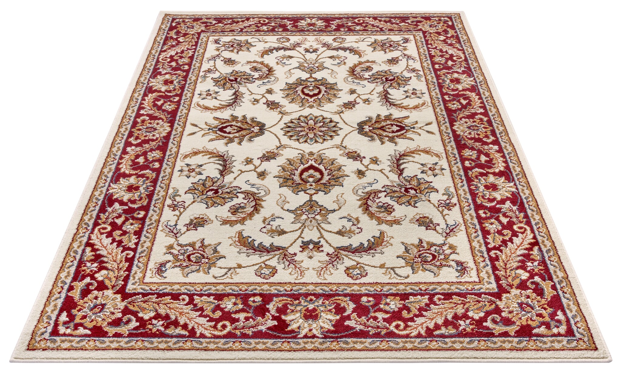 Oosters Vloerkleed Reni Creme Rood