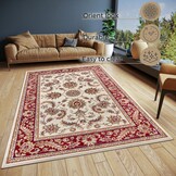 Oosters Vloerkleed Reni Creme Rood