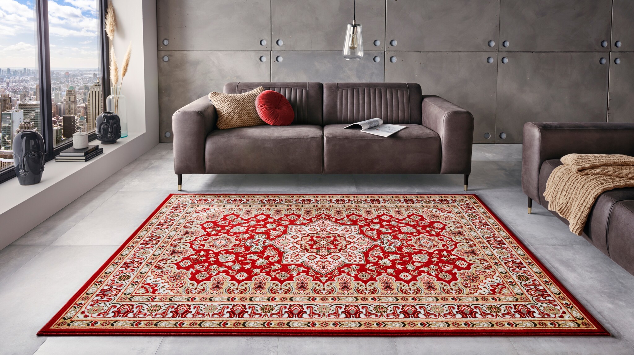 Oosters Vloerkleed Parun Tabriz Rood