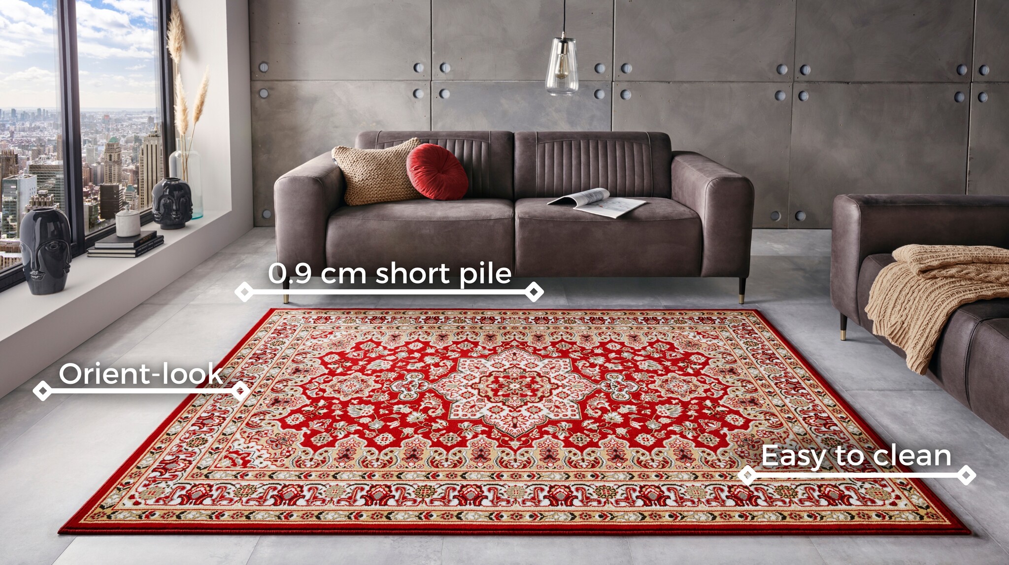 Oosters Vloerkleed Parun Tabriz Rood