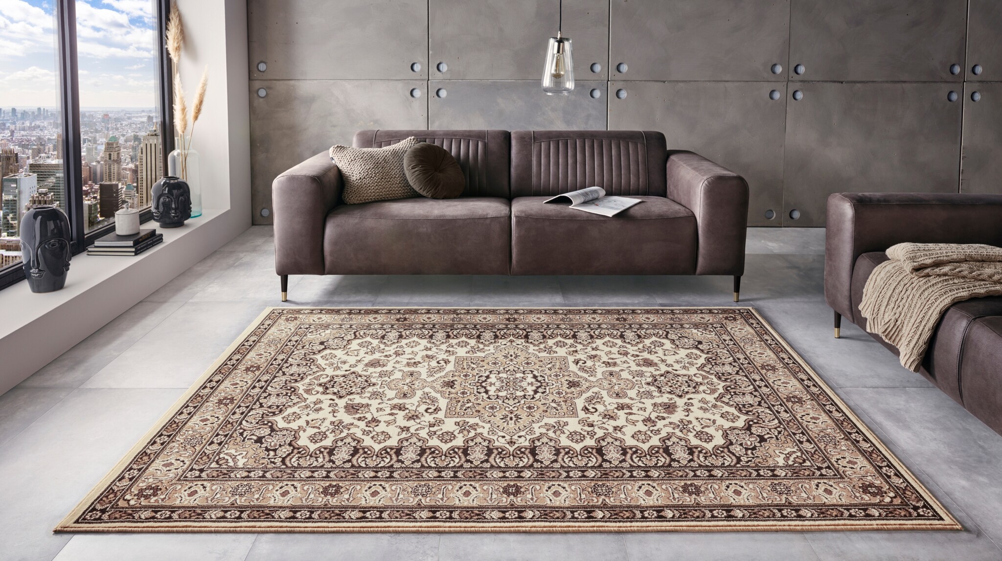 Oosters Vloerkleed Parun Tabriz Beige