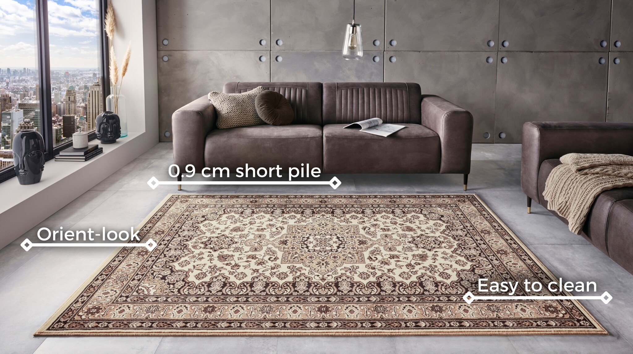 Oosters Vloerkleed Parun Tabriz Beige