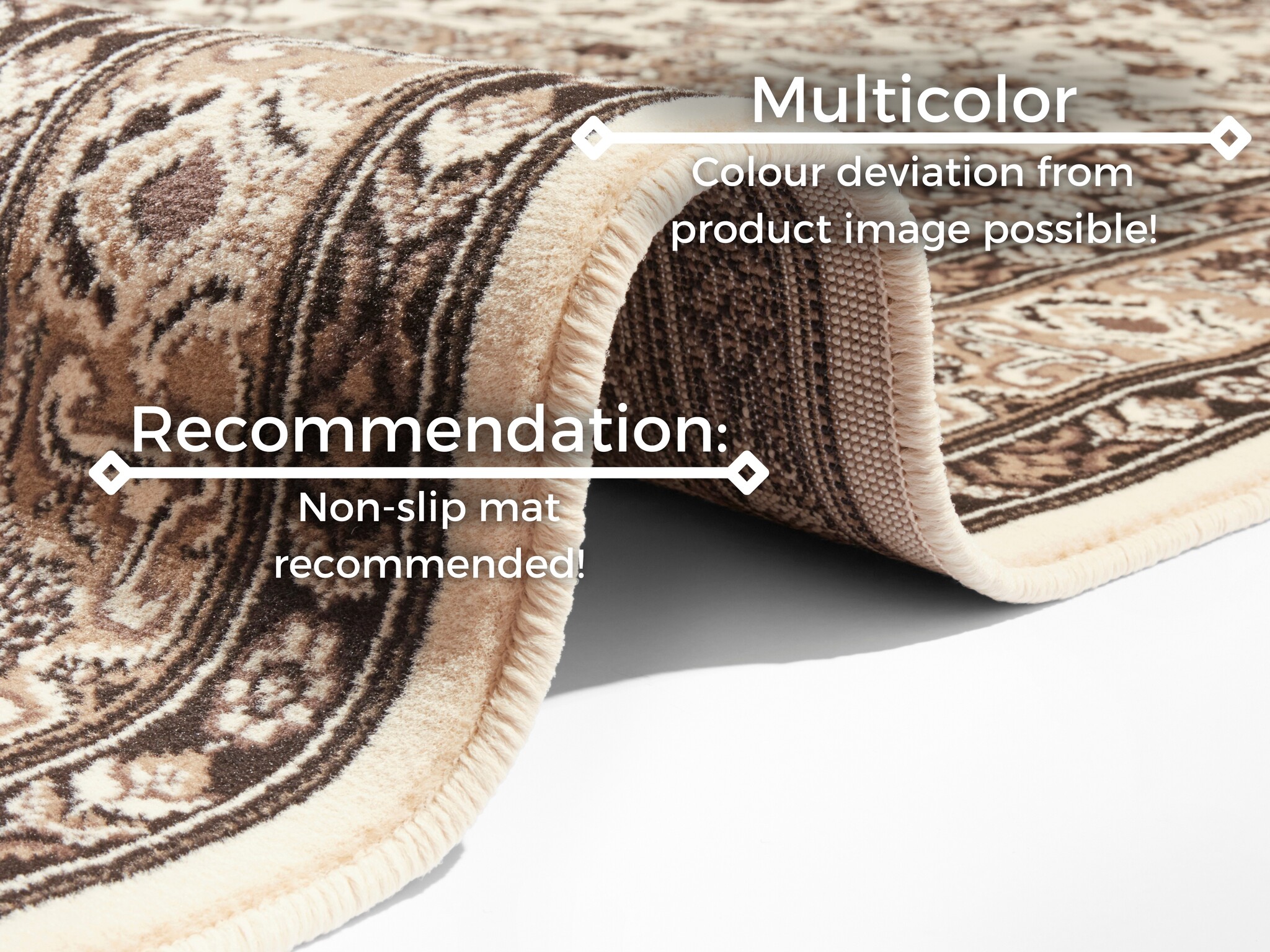 Oosters Vloerkleed Parun Tabriz Beige