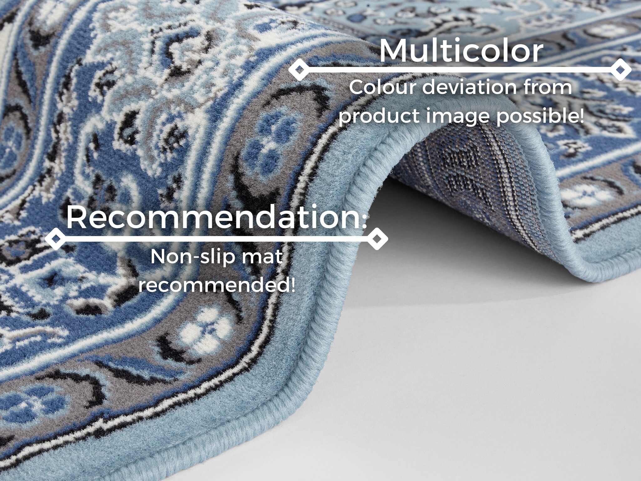 Oosters Vloerkleed Skazar Isfahan Blauw