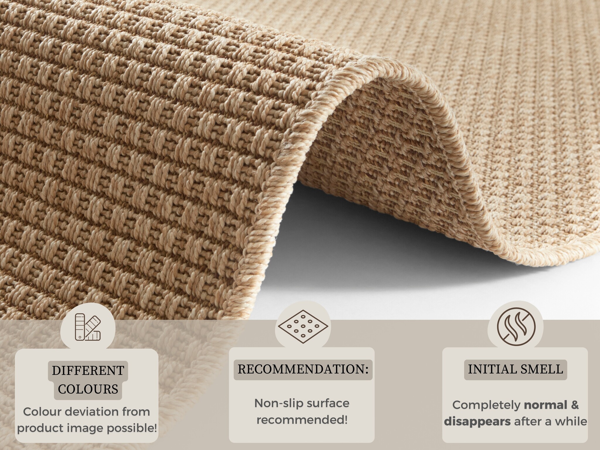 Buitenloper Nature Sisal-Look Beige