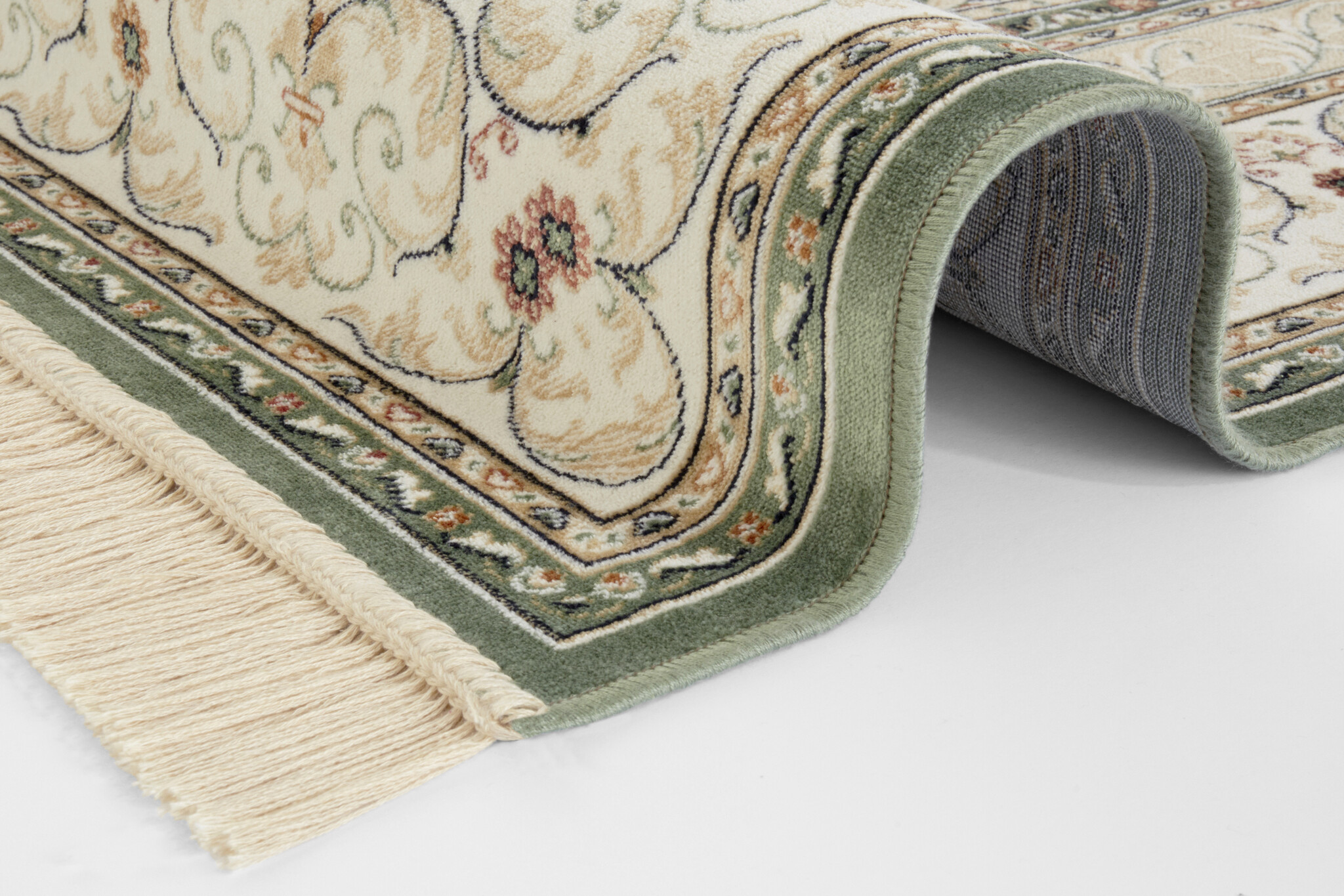 Oosters Velours Vloerkleed Antik Negar Groen