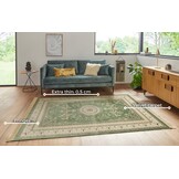 Oosters Velours Vloerkleed Antik Negar Groen