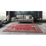 Oosters Velours Vloerkleed Klassiek Rood