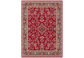 Oosters Velours Vloerkleed Klassiek Rood