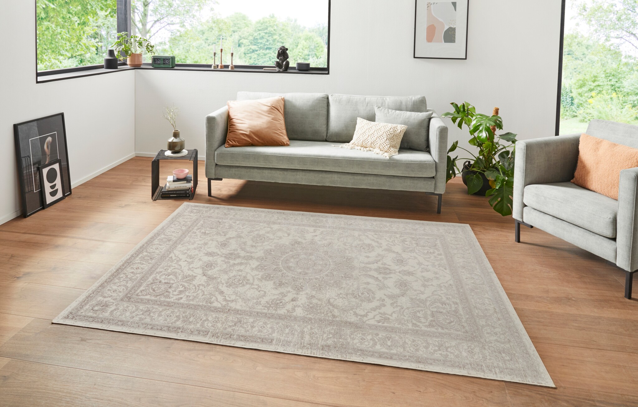 Hanse Home Velours Oosters Orient Vloerkleed Creme