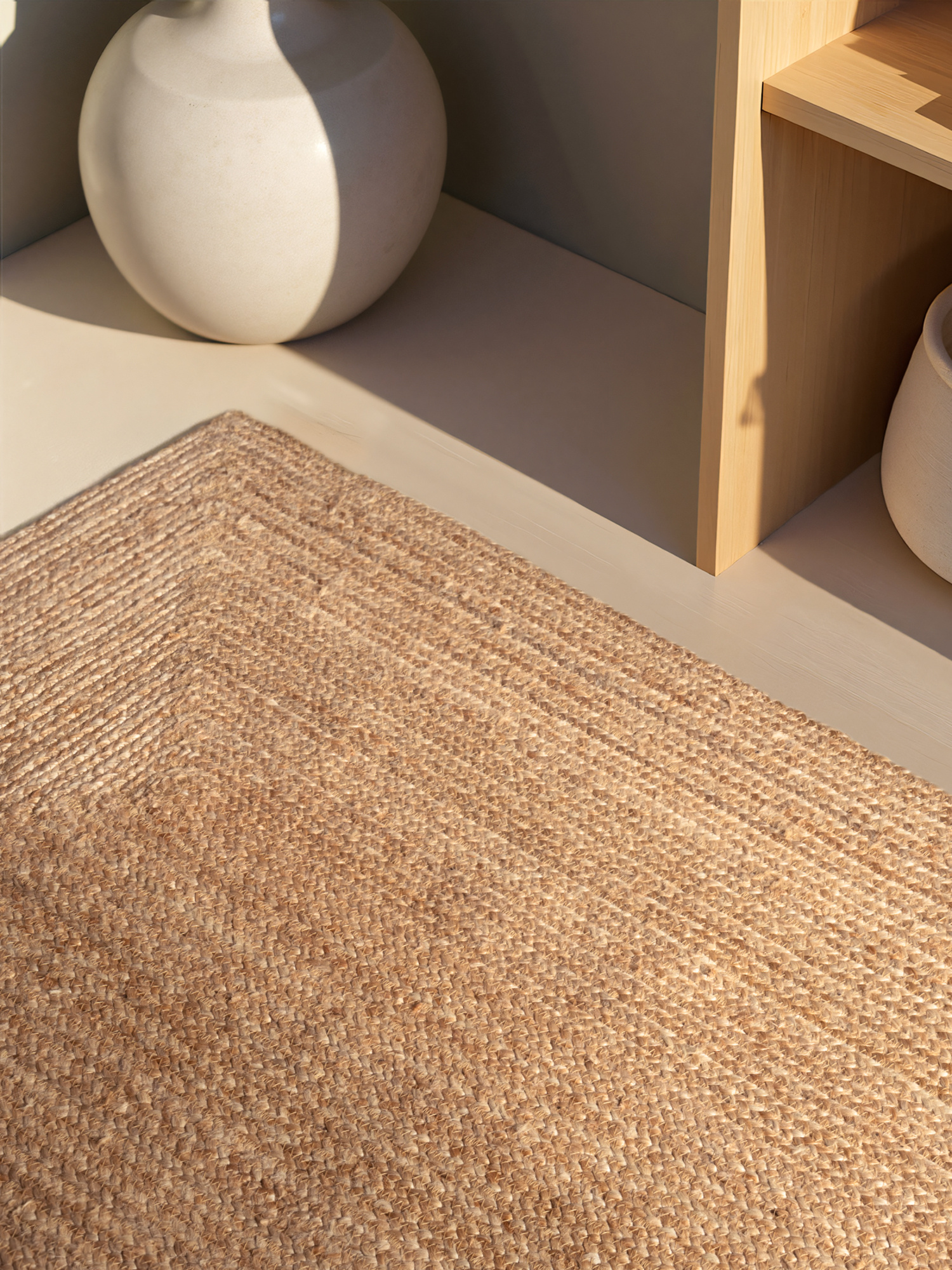 Jute Vloerkleed Sharmila Beige