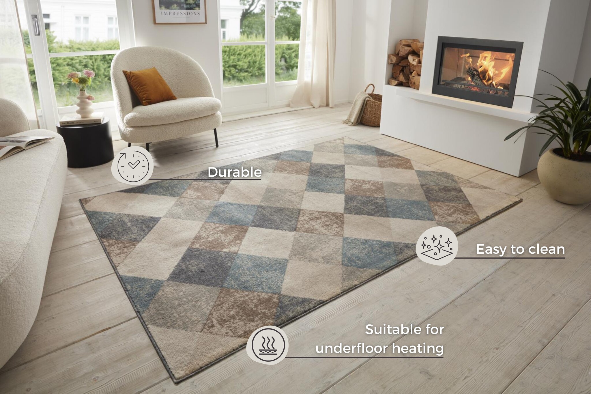 Vloerkleed Bakke Multikleur