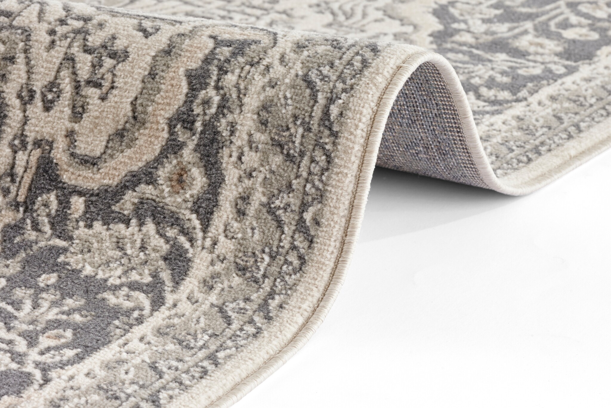 Vintage Vloerkleed Terrain Creme Grijs