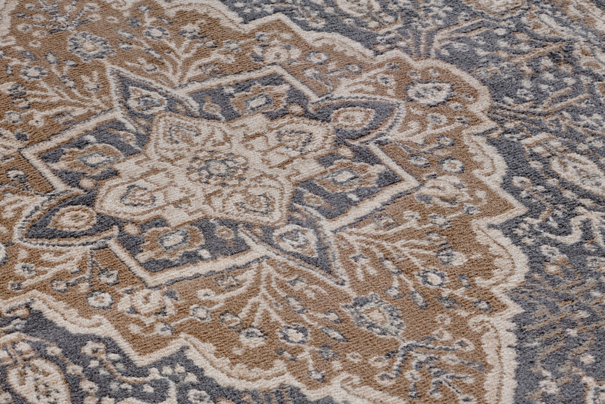 Vintage Vloerkleed Terrain Zwart Bruin