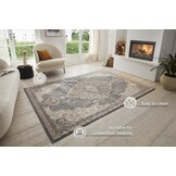 Vintage Vloerkleed Terrain Zwart Bruin