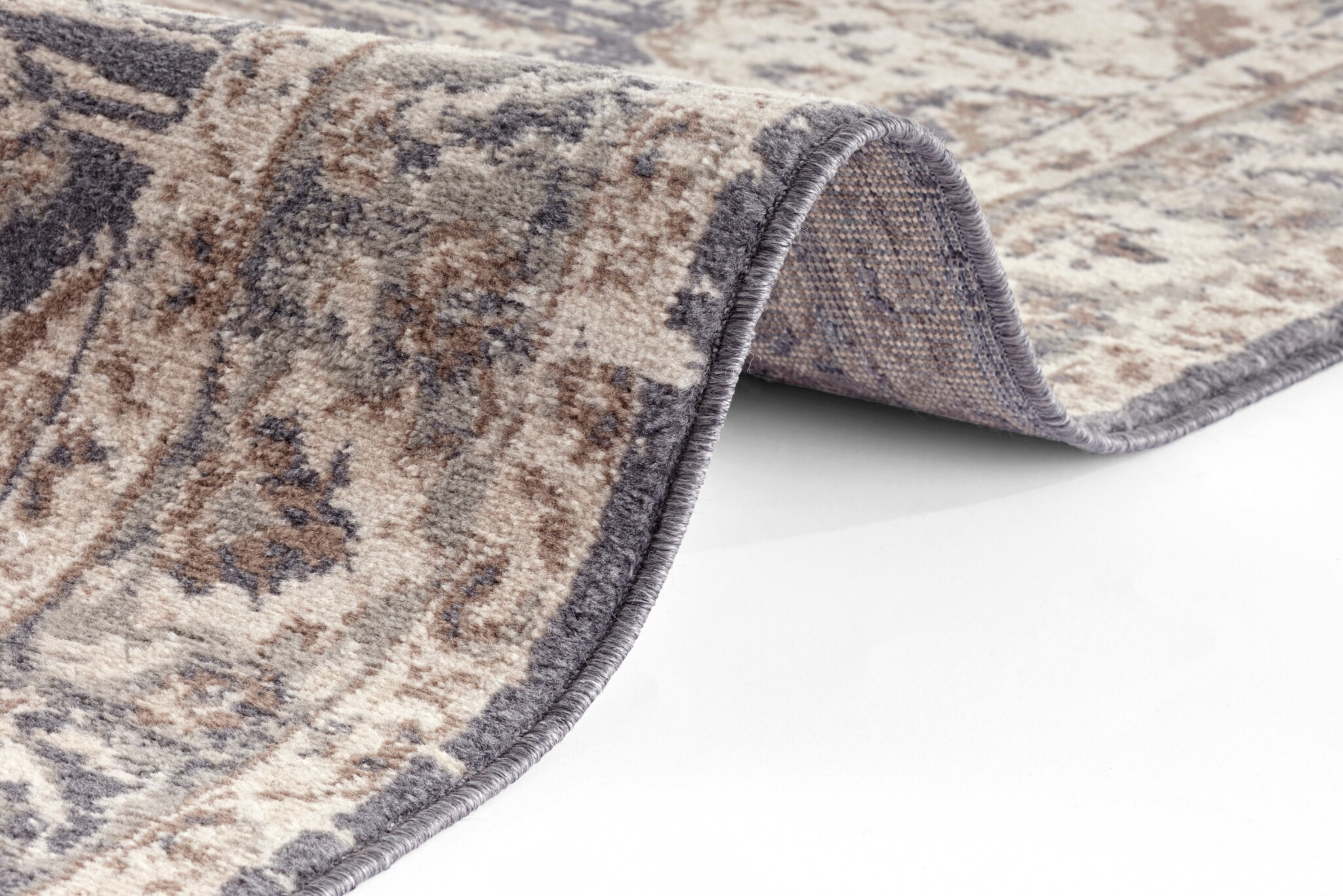 Vintage Vloerkleed Sand Creme Blauw