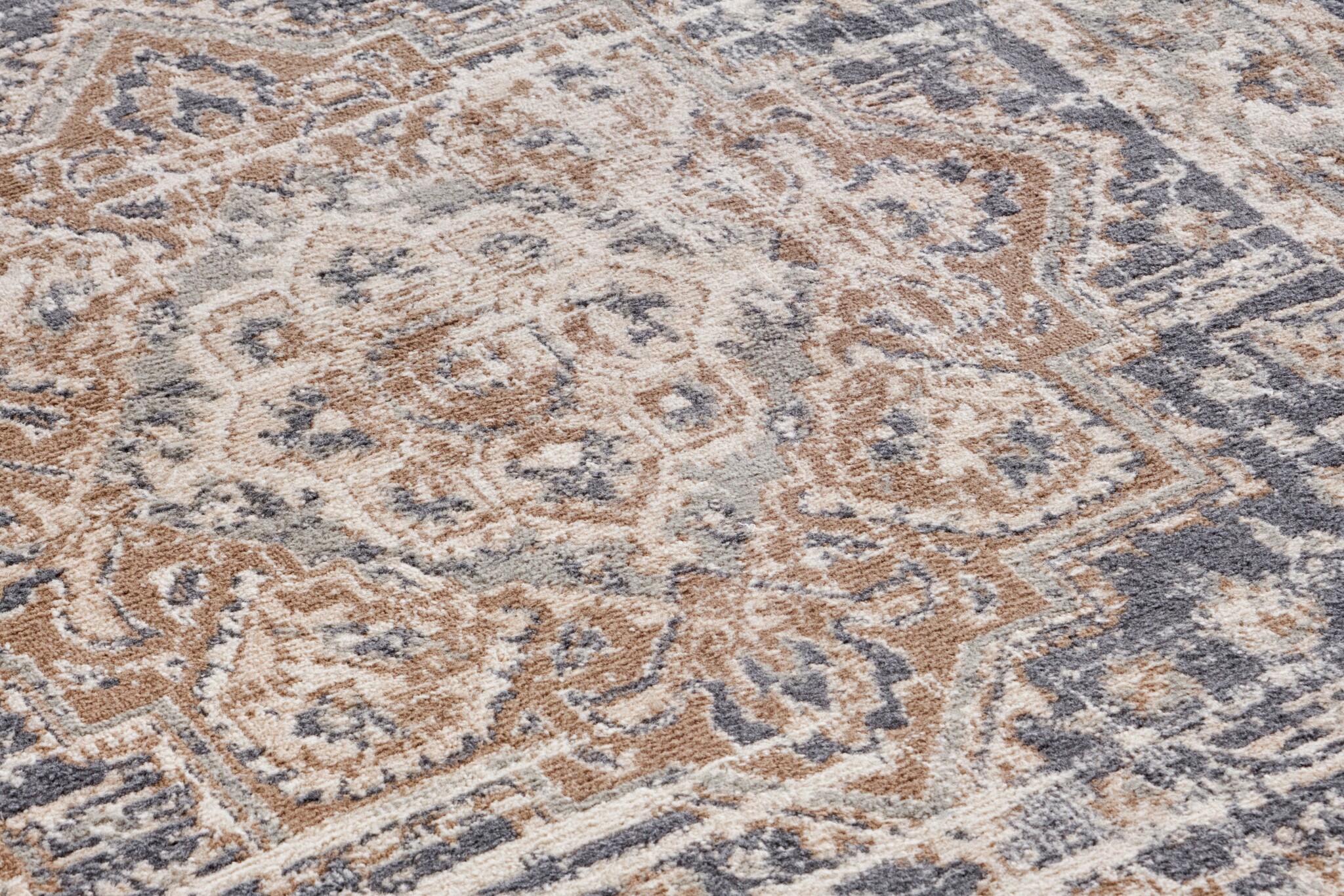 Vintage Vloerkleed Sand Creme Blauw