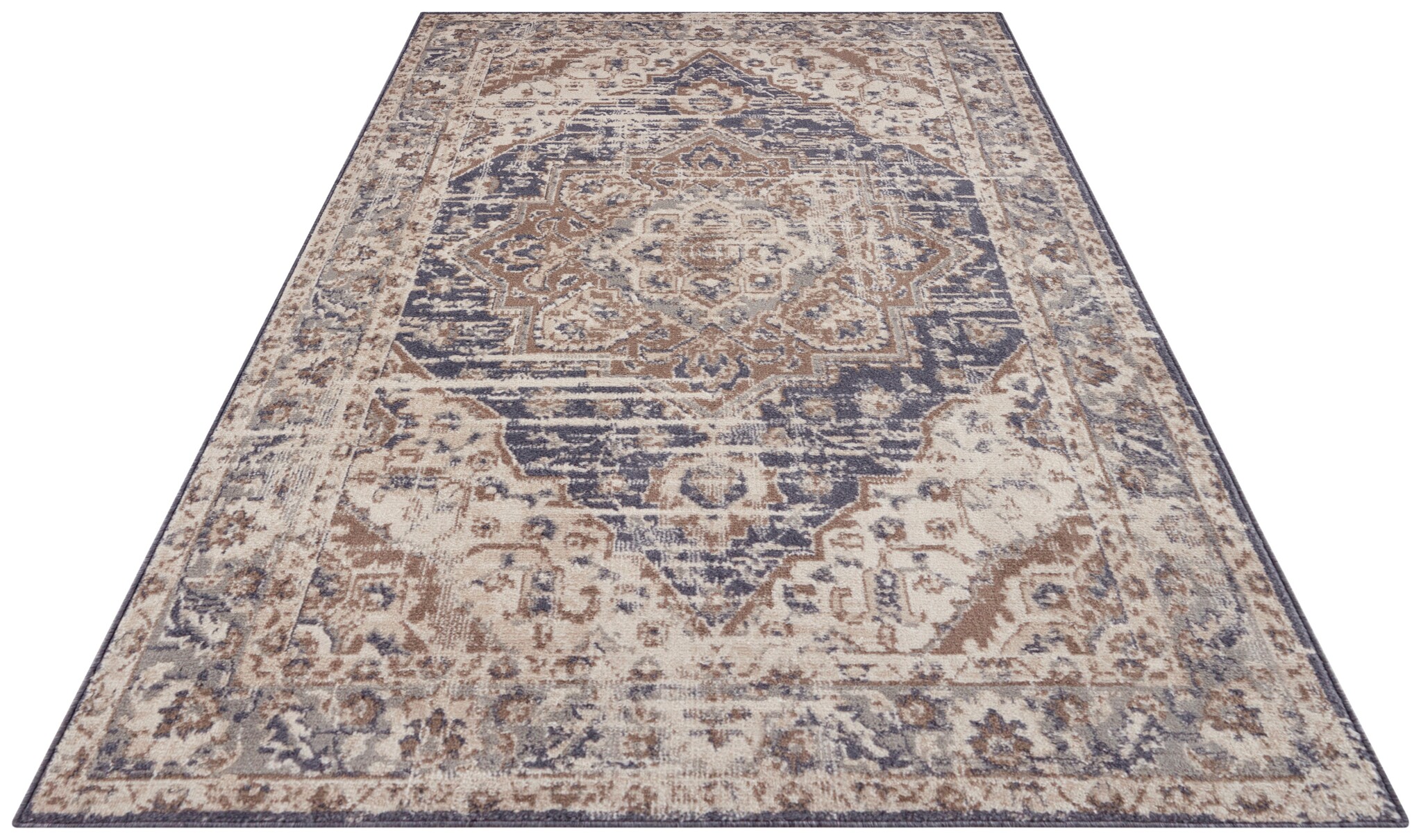 Vintage Vloerkleed Sand Creme Blauw