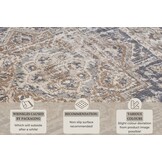 Vintage Vloerkleed Sand Creme Blauw