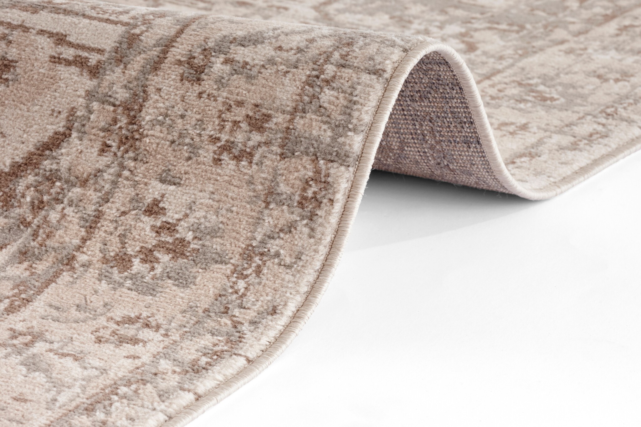 Vintage Vloerkleed Sand Beige Bruin