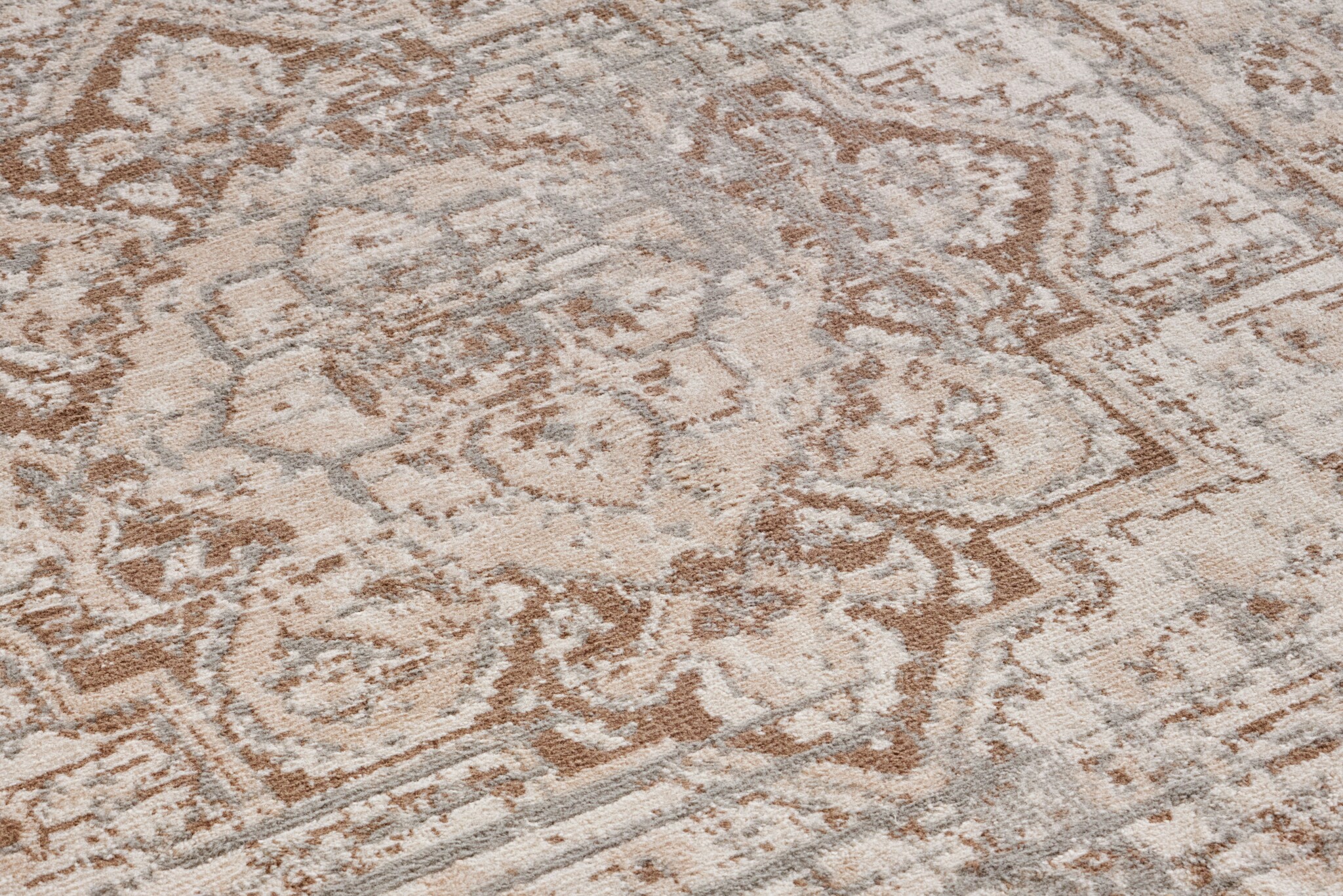 Vintage Vloerkleed Sand Beige Bruin