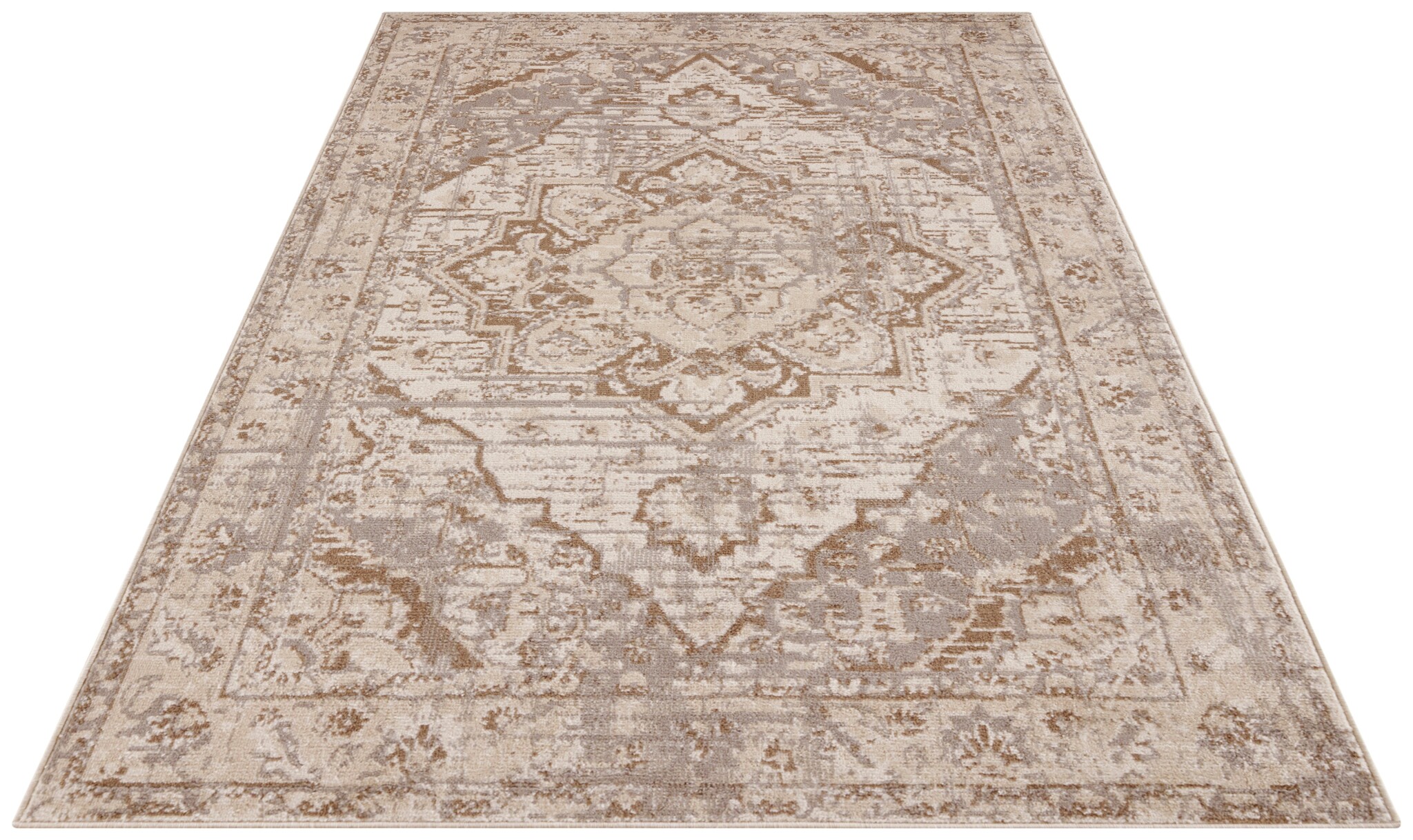Vintage Vloerkleed Sand Beige Bruin