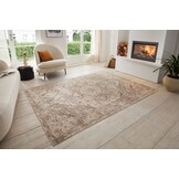 Vintage Vloerkleed Sand Beige Bruin
