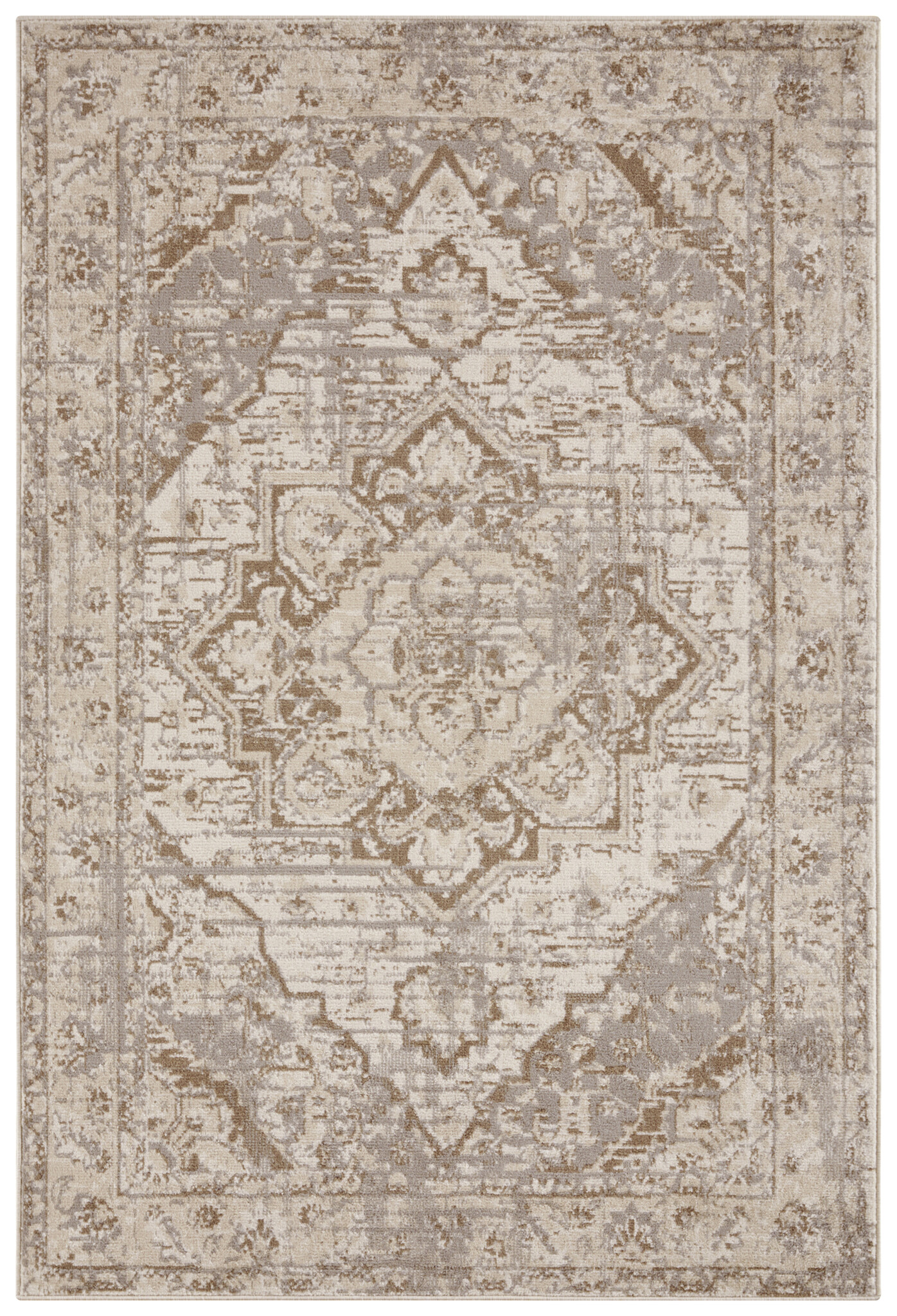 Vintage Vloerkleed Sand Beige Bruin