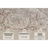 Vintage Vloerkleed Sand Beige Bruin