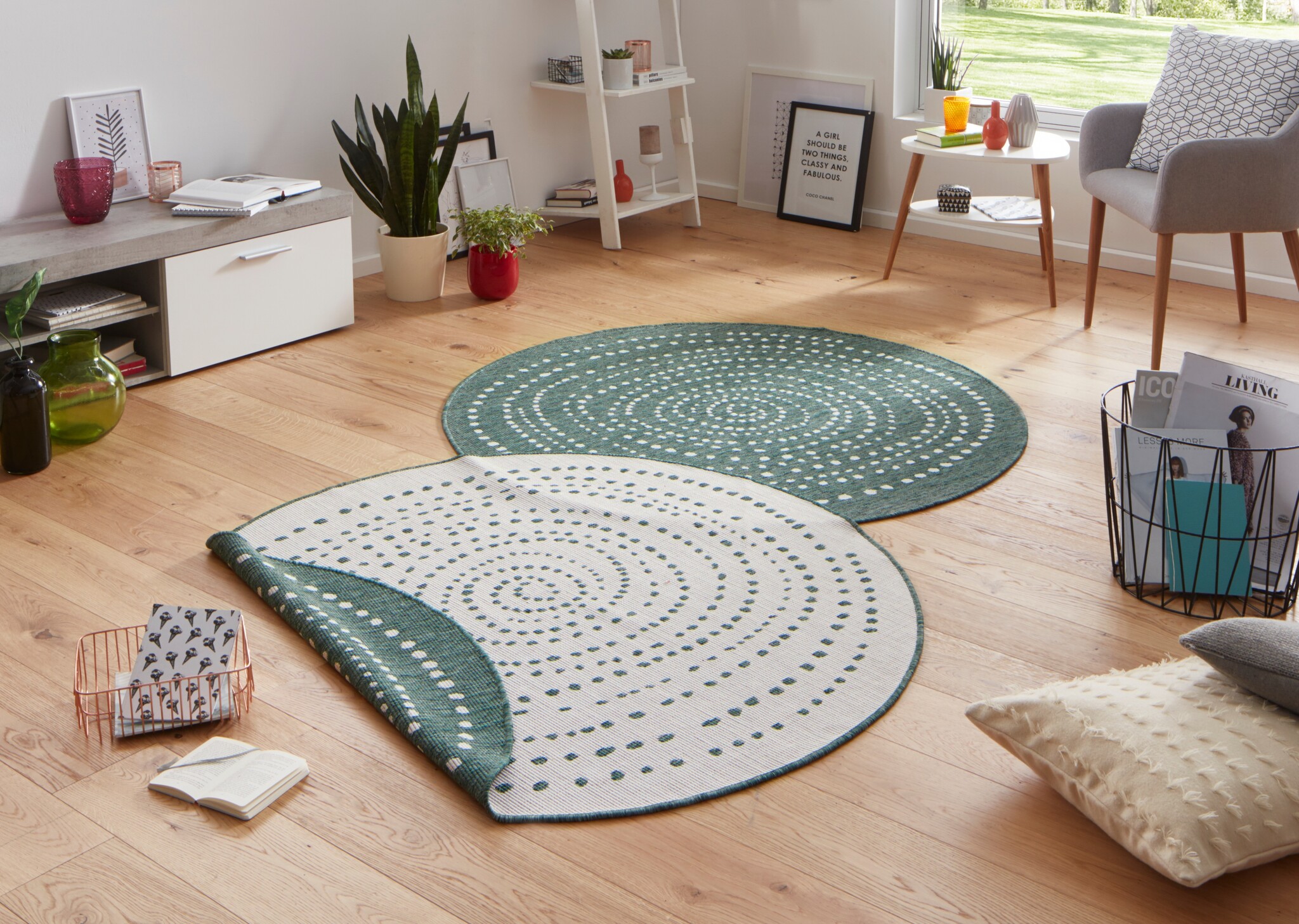 Buitenkleed Bali Groen Creme