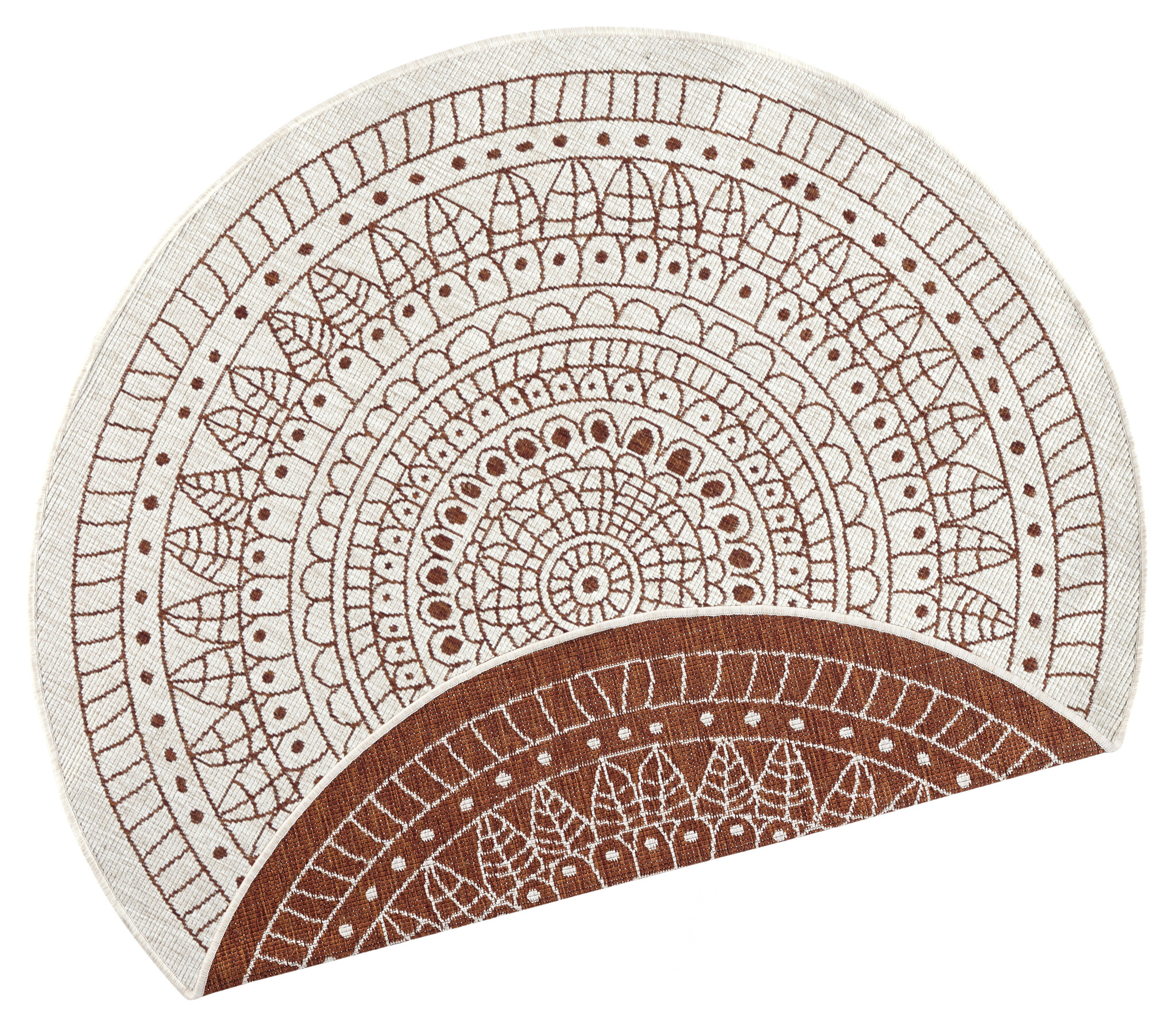 Buitenkleed Porto Rond Terra Creme