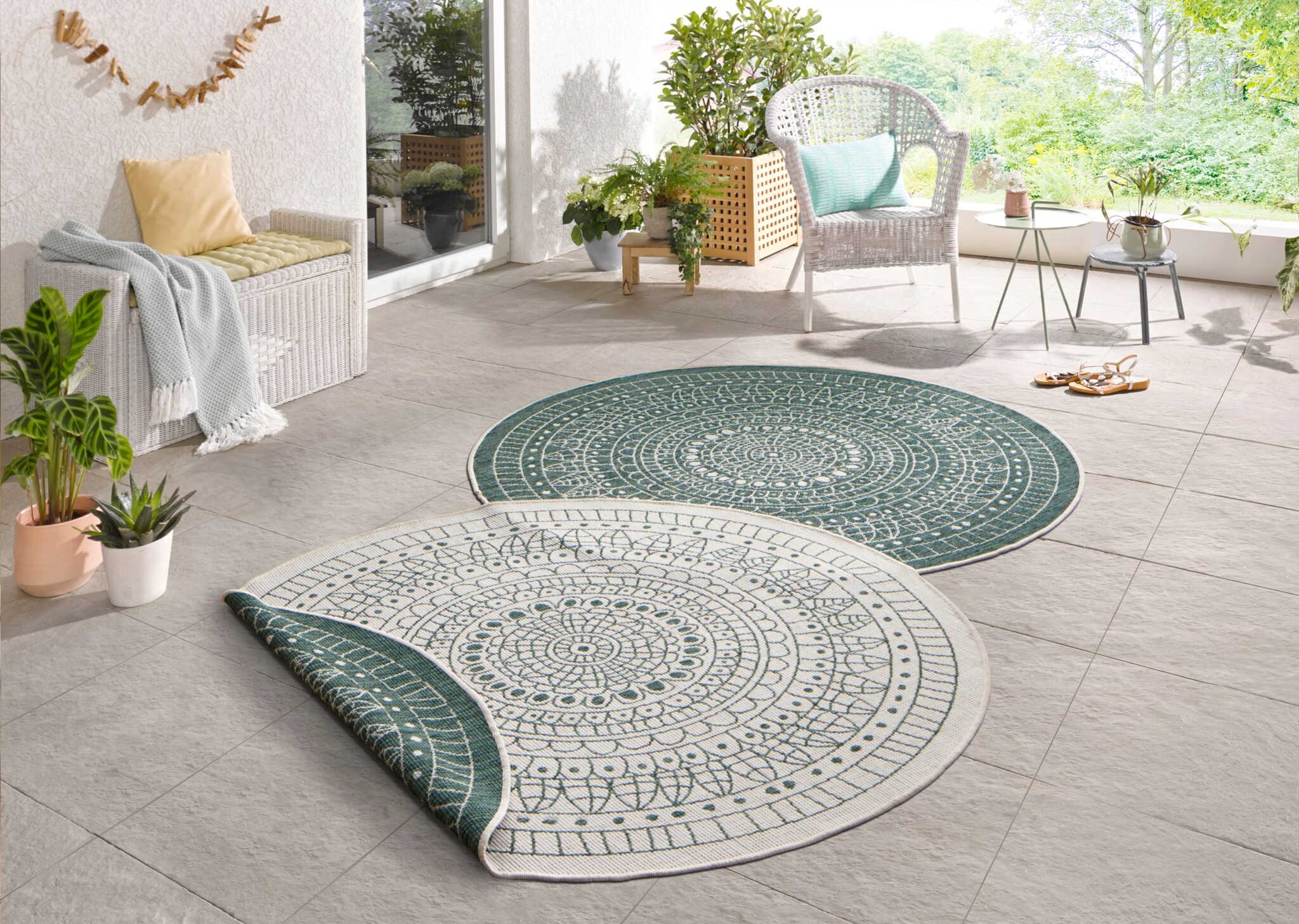 Buitenkleed Porto Groen Creme