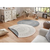 Buitenkleed Porto Rond Grijs Creme