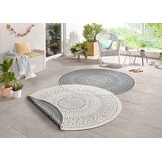 Buitenkleed Porto Rond Grijs Creme