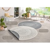 Buitenkleed Porto Rond Grijs Creme