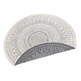 Buitenkleed Porto Rond Grijs Creme