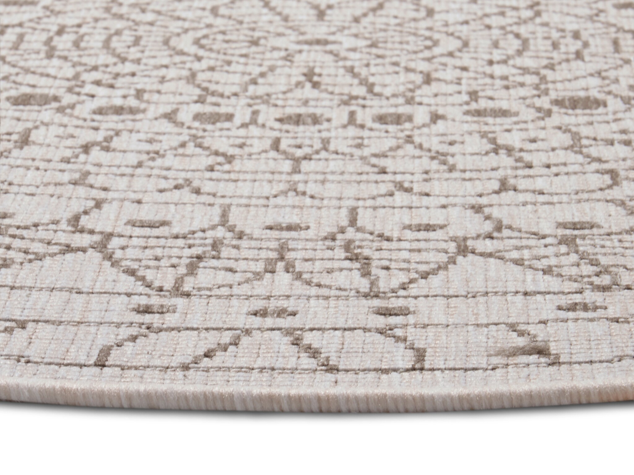 Buitenkleed Porto Rond Linnen Beige