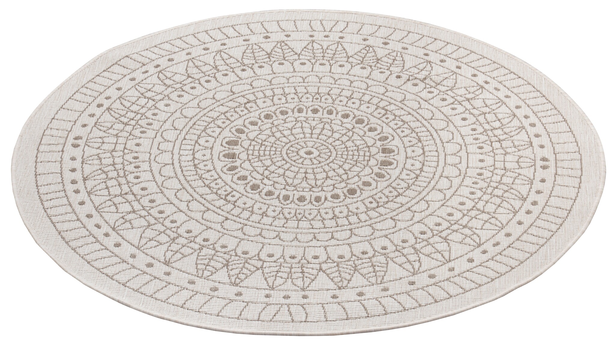 Buitenkleed Porto Rond Linnen Beige
