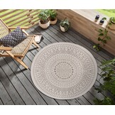 Buitenkleed Porto Rond Linnen Beige