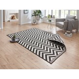 Buitenkleed Palma Zwart Wit