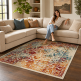 Vintage Van Gogh Vloerkleed Multi Laagpolig