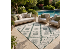 Buitenkleed Malibu Groen Wit