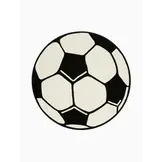 Hanse Home Rond Design Velours Voetbal Vloerkleed