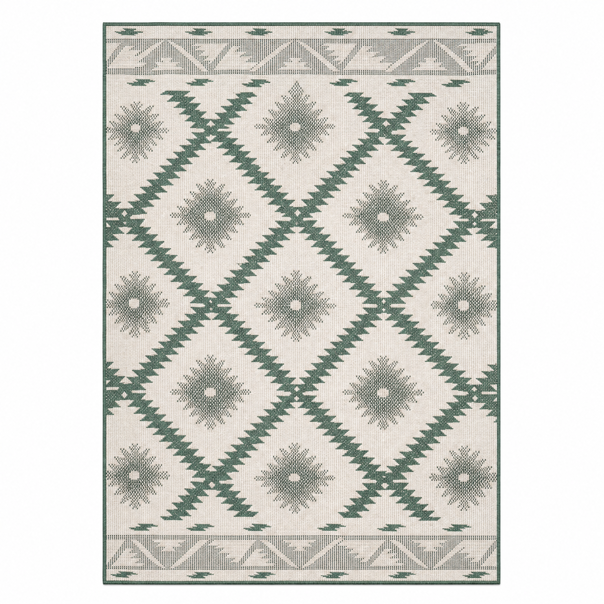 Buitenkleed Malibu Groen Wit