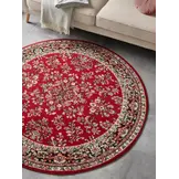 Hanse Home Rond Oosters Velours Vloerkleed Klassiek Rood
