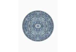 Hanse Home Rond Oosters Vloerkleed Skazar Isfahan Blauw