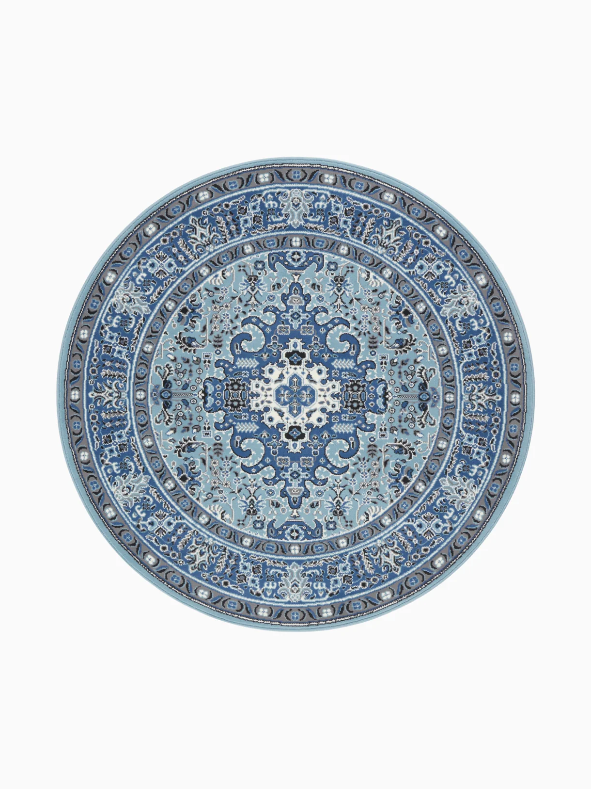 Hanse Home Rond Oosters Vloerkleed Skazar Isfahan Blauw