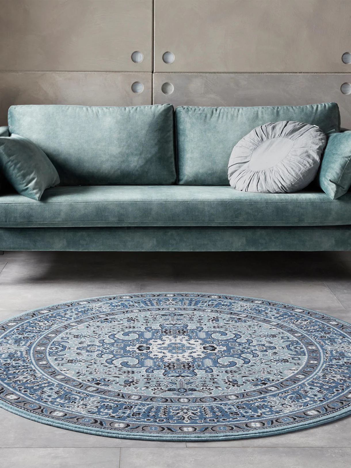 Hanse Home Rond Oosters Vloerkleed Skazar Isfahan Blauw